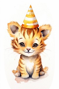 Tiger mammal animal party. AI generated Image by rawpixel.