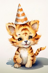 Tiger mammal animal cute. AI generated Image by rawpixel.