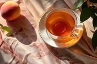 Peach tea cup drink fruit. AI generated Image by rawpixel.