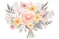 Flower plant rose white background. AI generated Image by rawpixel.