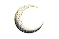 Moon crescent white background accessories. AI generated Image by rawpixel.