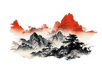 Mountain landscape nature tree. AI generated Image by rawpixel.