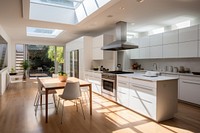 Kitchen room architecture furniture.