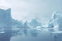Antarctic mountain outdoors iceberg. AI generated Image by rawpixel.