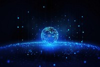 Abstract futuristic globe dot pixel background  astronomy universe. 