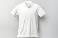 Polo shirt t-shirt sleeve white. 