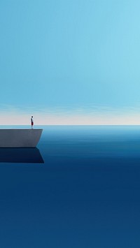 figurative minimalism seascape with minimal.  