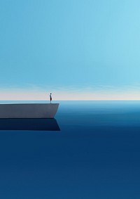 figurative minimalism seascape with minimal.  