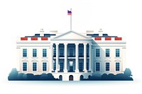 White house architecture building patriotism. AI generated Image by rawpixel.