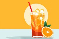 Orange drink cocktail juice refreshment. 