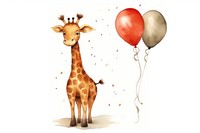 Animal donater giraffe balloon mammal. AI generated Image by rawpixel.