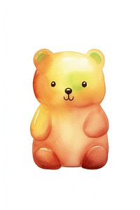 Green jelly bear cartoon cute toy. 