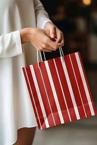 Paper shopping bag mockup psd