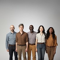 Diversity standing people adult. AI generated Image by rawpixel.