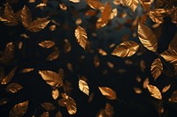 Leaves flying down lighting outdoors nature. 