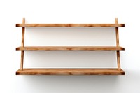 Shelf furniture wood white background. AI generated Image by rawpixel.
