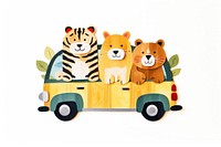 Animal vehicle cartoon mammal. AI generated Image by rawpixel.