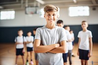 School basketball education portrait. 