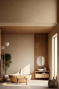 Aesthetic bathroom, interior design. .