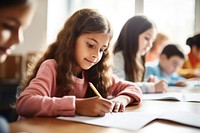 School classroom student writing. AI generated Image by rawpixel.