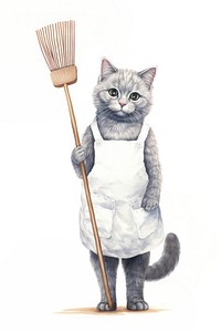 Cleaning staff animal mammal pet. AI generated Image by rawpixel.