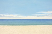 Beach outdoors horizon nature. 