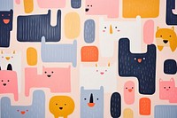 Cute minimal simple animal pattern art representation backgrounds. 