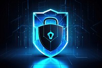 Security protection blue cyberspace. AI generated Image by rawpixel.