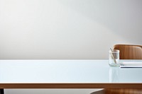 Table furniture glass white. AI generated Image by rawpixel.