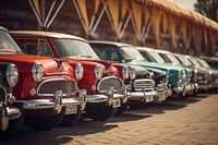 Vintage cars sales vehicle day transportation. AI generated Image by rawpixel.