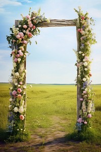 Outdoors wedding flower nature. AI generated Image by rawpixel.
