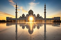 Sheikh Zayed Grand Mosque architecture building mosque. AI generated Image by rawpixel.