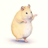 Hamster dancing rat rodent animal. 