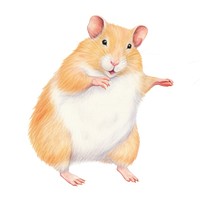 Hamster dancing rat rodent animal. 