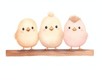 Chicks holding blank sign animal bird cute. 