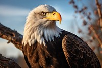 Eagle portrait animal beak. 