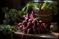 Beetroot busket vegetable radish plant. AI generated Image by rawpixel.
