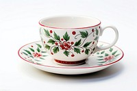 Folk art tea cup Nordic porcelain. 