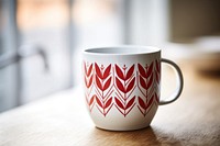 Mug Christmas tableware pattern. 