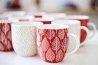 Mug Christmas porcelain tableware. 