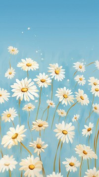 Cute daisy outdoors pattern flower. 