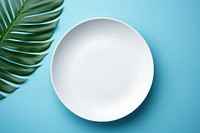 Ceramic plate mockup white tableware. 