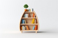 Small bookshelf furniture bookcase wood. AI generated Image by rawpixel.