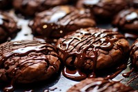 Chocolate cookies dessert food confectionery. AI generated Image by rawpixel.