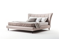 A beige luxury bed furniture pillow. AI generated Image by rawpixel.