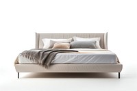 A beige luxury bed furniture bedroom. AI generated Image by rawpixel.