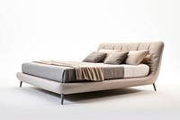 A beige luxury bed furniture comfortable. AI generated Image by rawpixel.