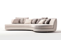 A luxury u-shaped sofa furniture architecture cushion. AI generated Image by rawpixel.