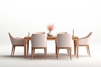 Dining table and chairs set. AI generated Image by rawpixel.
