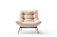 Modern long beige chair furniture armchair. AI generated Image by rawpixel.